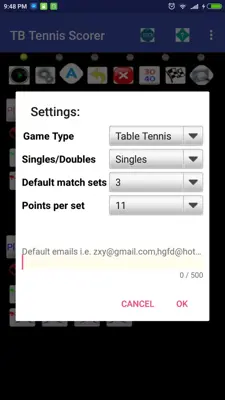 Table Tennis Scorer free android App screenshot 0